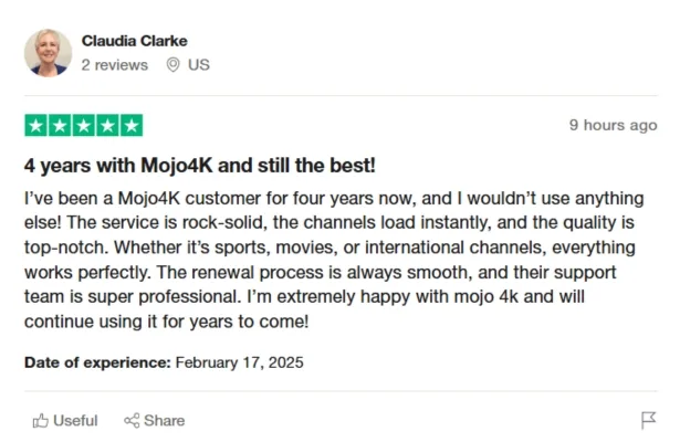 Trustpilot review 5